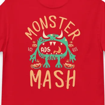 Retro Halloween Monster Mash Marškinėliai