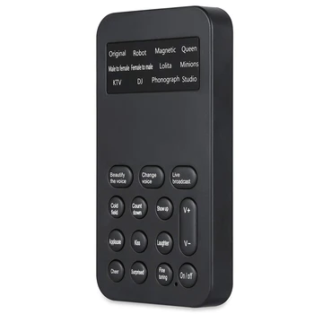 Balso Keitiklis Nešiojamą Mikrofonas Balso Keitiklis Su Garso Daugiafunkcinis Poveikis Mašina Telefonas/PS4 (S9)