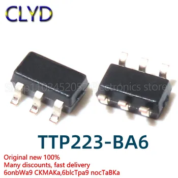 1PCS/DAUG Naujų ir Originalių TTP223-BA6 223B SOT23-6 RH6030 vienu paspaudimu mygtukas nustatymo IC