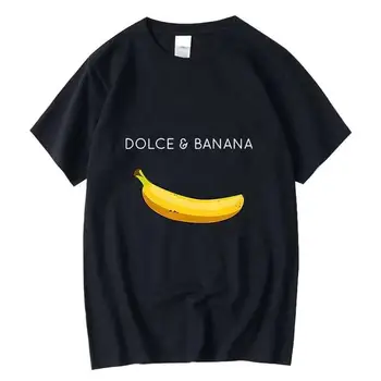 XIN YI vyriški T-shirt Aukštos Kokybės 100% medvilnės Juokinga bananų spausdinimo atsitiktinis palaidų o-kaklo vyrams trumpomis rankovėmis t-shirt vyrai tees viršūnės
