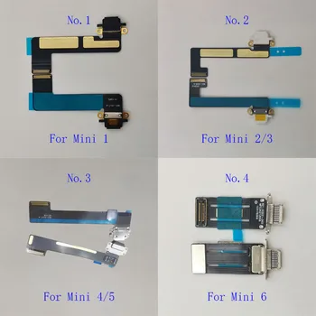 USB Jungtis Įkrovikliui Prijungti Flex Kabelis iPad Mini 1 2 3 4 5 6 A2133 A2124 A2126 Mini6 A2567 A2568 A2569 Įkrovimo Dokas Uosto