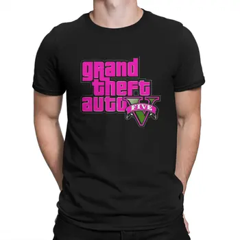 GTA San Andreas Naujausias Marškinėlius Vyrams Grand Theft Auto V Didelis Lipdukas Apvalios Apykaklės Basic Marškinėliai Savitą Dovaną Drabužius Viršūnės