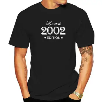 Juokingas 20 Metų Dovanų, Derliaus 2002 Limited Edition Gimtadienio T Shirts Grafinis Medvilnės Streetwear Trumpas Rankovės Hip-Hop T-shirt