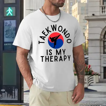 T-marškinėliai Taekwondo Yra Mano Terapija TKD Taekwondo Filosofija Juokinga Laisvalaikio aukščiausios Kokybės JAV Dydis
