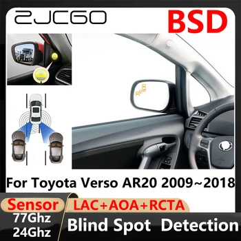 BSD Blind Spot Aptikimo Juostų Kaita, Padeda Stovėjimo Vairavimo Warnin Toyota Verso AR20 2009 m.~2018