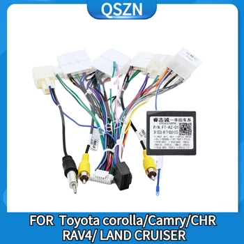 QSZN Android Automobilio Radijo Canbus Lauke FT-RZ-01 Toyota Corolla/Camry/CHR /RAV4/ LAND CRUISER Su laidynas Maitinimo Kabelis