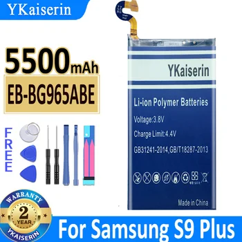 5500mAh YKaiserin Battery EB-BG965ABE Samsung GALAXY S9 Plus S9Plus G9650 S9+ G965F Aukštos Kokybės Bateria
