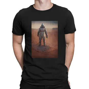 Astronautas Marse Vyrų Marškinėlius Marso, O Kaklas Trumpas Rankovės Audinys Marškinėliai Juokinga Aukščiausios Kokybės Dovanos Idėja
