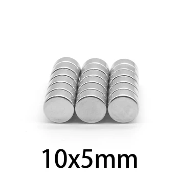 10-200 vnt 10x5 mm Galingas Neodimio Diskų Magnetams, 10mmx5mm Paieškos Skersmens Magnetas 10x5mm Turas Magnetai 10*5 mm