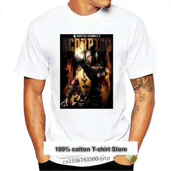 Camiseta de escorpión Mortal Kombat para adultos, camisa con licencia para adultos, gráfica Derliaus, nueva