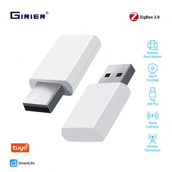 GIRIER ZigBee Kartotuvas Stiprintuvo USB Signalas Extender Smart Home Prietaiso Plėsti 20-30M Stabili Tinklo Tuya ZigBee Stebulės Reikia
