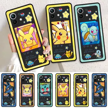 Pokemon Anime Evoli Squirtle Telefoną Atveju Xiaomi Mi 9T 10 Lite 5G 12 Pro 10S 13 Ultra 9 Pastaba 10Lite A2 11T 10T Silikono Fundas