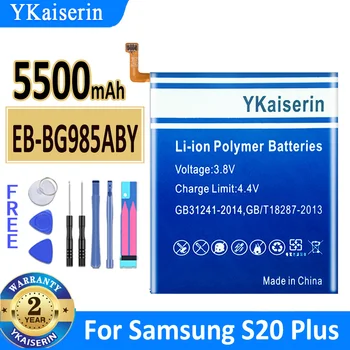 5500mAh YKaiserin Battery EB-BG985ABY Samsung Galaxy S20 Plius S20+ S20Plus Didelės Talpos Bateria +Stebėti Kodas