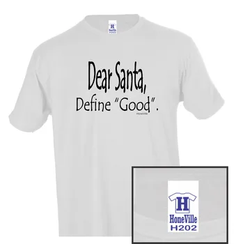 Kalėdų Dear Santa Nustatyti Geros HoneVille Unisex marškinėliai Jaunimo Suaugusiųjų