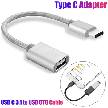 OTG C Tipo Kabelio Adapteris USB 3.1-C Tipo Adapterio 