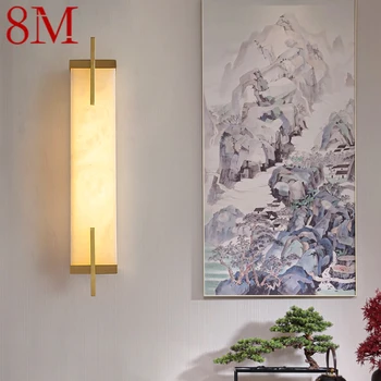 8M Žalvario Sienos Šviesos diodų (LED) Šiuolaikinės Prabangos Marmuro Sconces Rungtynių Patalpų Dekoro Namų Miegamajame, Gyvenamasis Kambarys Koridorius