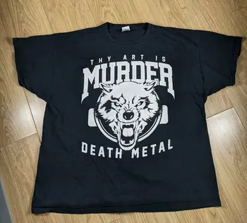 Retro Tavo Menas Yra Žmogžudystė Death Metalo T-Shirt Juoda 3Xl, Vaisiai Loom Hd