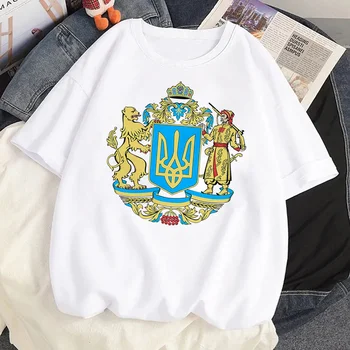 Ukraini Ukrainos Vėliavos, marškinėliai moterims pora harajuku kawaii streetwear y2k drabužius t shirt grafikos tees moterų estetines