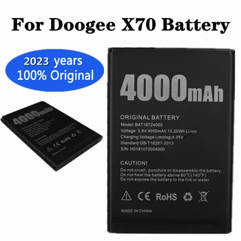 2023 metų, telefonas originalus akumuliatorius DOOGEE X70 BAT18724000 4000mAh Ilgas budėjimo laikas Bateria Baterijų Sandėlyje