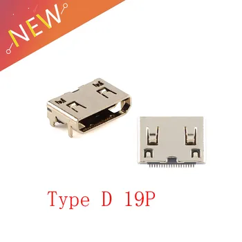 2/10vnt MICRO HDMI female USB jungtis, D tipo 19P SMD prijungti didelės raiškos ekranas perdavimo sąsajos jungties lizdas