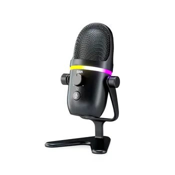 USB Kondensatoriaus Mikrofonas, RGB Esports Žaidimų Mikrofonas Stalinis Mikrofonas Kompiuterį Įrašymas Mikrofonas