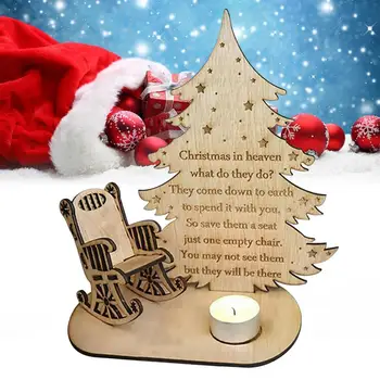Kalėdų Atminimo Ornamentu Lentelės Viršuje Dekoro Žvakių Laikiklis Kambarį Apdaila, Dovana, namų decore šviestuvai, namų biuras
