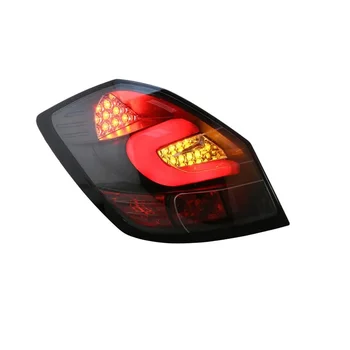Fabia Automobilio LED Uodega Lempos Skoda 07-11 Dūmų & Black Padengti Galiniai Žibintai