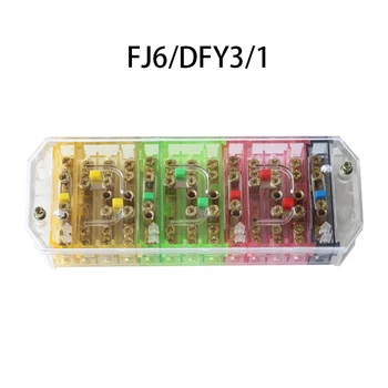 FJ6/DFY1L FJ6/DFY3/1 Trijų Fazių, Keturių Laidų Spalvinga Galios Valdiklis Metrų srieginio sujungimo Dėžutė Energijos Matavimo Gnybtų Bloką