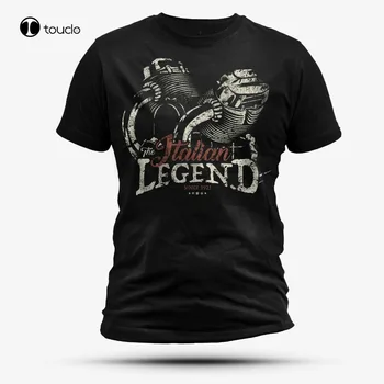 Guzzi T-Shirt italijos Moto Legenda Motociklų Cafe Racer Motorrad Marškinėliai Vasaros Mados Kryžiaus Vyras O-Kaklo VYRIŠKI T Marškiniai Medvilnė