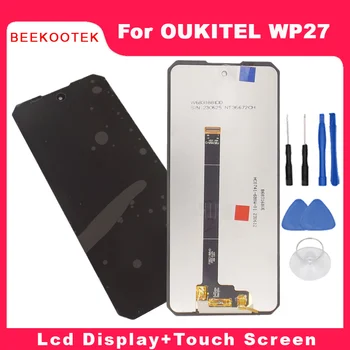 Naujas Originalus OUKITEL WP27 LCD Ekranas Jutiklinis Ekranas skaitmeninis keitiklis Pakeitimo Reikmenys OUKITEL WP27 Išmaniųjų Telefonų