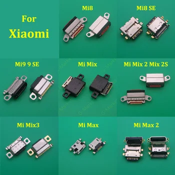 2vnt Skirti Xiaomi Mi 8 Lite 9 SE Mix/Max 2 2S 3 Redmi 7 Pastaba Įkrovimo lizdas Įkroviklis Doko Jungtis Micro Mini USB Kištukas