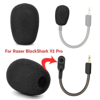 5vnt Mikrofonas Filtro Dangtelis Razer BlackShark V2 Ausinės Mikrofonas Putų Profesinės Mic Priekinio stiklo Vėjo Padengti