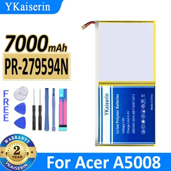 7000mAh YKaiserin Baterija PR-279594N PR279594N Acer A5008 Iconia One10 One10 B3-A20 B3-A30 Iconia 10 Iconia10 A3-A40