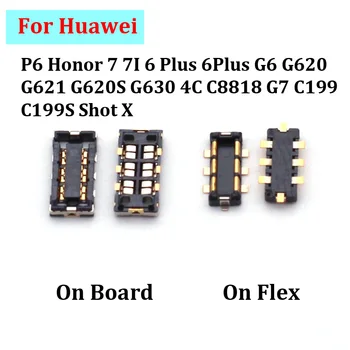 2vnt FPC Baterija Įrašą Jungtis Huawei P6 Garbę 7 7I 6 Plius 6Plus G6 G620 G621 G620S G630 4C C8818 G7 C199 C199S Kulka X Plug