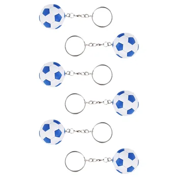 6pcs Futbolo Keychains Kabinti Raktų pakabukai Futbolo Krepšys Pakabučiai Išskirtinį Keychain Apdaila