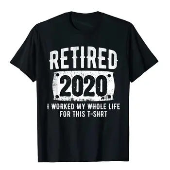 Išėjęs Į Pensiją 2020 Juokinga Šūkis Tėtis Į Pensiją Dovanų T-Shirt Šeimos Gatvės Marškinėliai Vatos Pagaliukai Tees Vyrų Hip-Hop