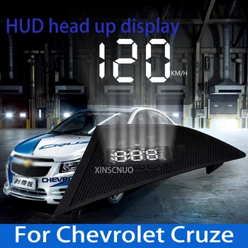 XINSCNUO OBD sistemos Chevrolet Cruze 2014-2018 M. Automobilių HUD Head Up Display Spidometras Projektorius Saugaus Vairavimo Ekrano Ore kompiuteris