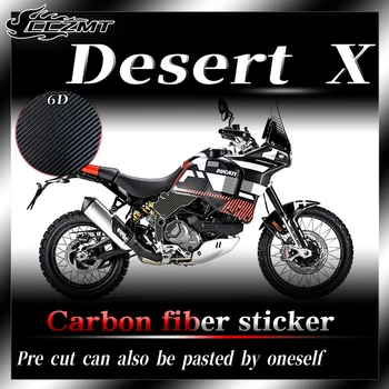Už Ducati DesertX Dykumos X anglies pluošto kuro bako apsaugos lipdukas, kūno papuošalai lipdukas priedų pakeitimo